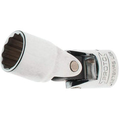 Proto - 3/8" Drive, Standard Hand Socket - 12 Points, 2-1/4" OAL, Steel, Full Polish Finish - Apex Tool & Supply