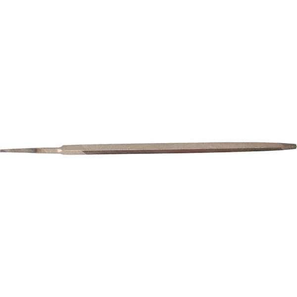 Stanley - 7" Long, Bastard Cut, Triangle American-Pattern File - Single Cut, 0.38" Overall Thickness - Apex Tool & Supply