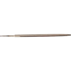 Stanley - 7" Long, Bastard Cut, Triangle American-Pattern File - Single Cut, 0.38" Overall Thickness - Apex Tool & Supply