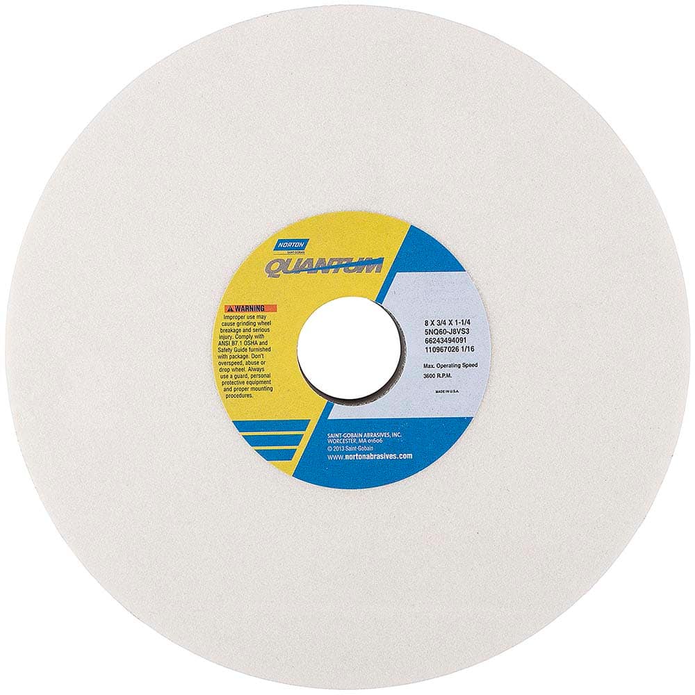 Norton - Tool & Cutter Grinding Wheels Wheel Type: Type 1 Wheel Diameter (Inch): 8 - Apex Tool & Supply
