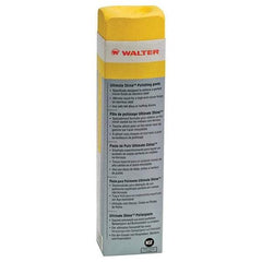 WALTER Surface Technologies - 1,300 g Polishing Compound - Compound Grade Fine, Grade 0, Yellow, For Fine Polishing, Use on Stainless Steel & Aluminum - Apex Tool & Supply