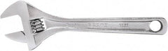 Proto - 15/16" Jaw Capacity, 6" Standard Adjustable Wrench - Steel, Polished Finish, 6" OAL - Apex Tool & Supply