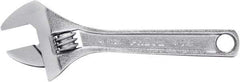 Proto - 1/2" Jaw Capacity, 4" Standard Adjustable Wrench - Steel, Polished Finish, 4" OAL - Apex Tool & Supply