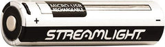 Streamlight - Size 18650, Lithium-Ion, 2 Pack, Standard Battery - 3.7 Volts, Button Tab Terminal - Apex Tool & Supply