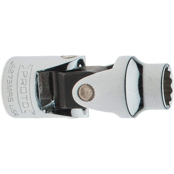 Proto - 3/8" Drive, Standard Hand Socket - 12 Points, 2" OAL, Chrome Vanadium, Full Polish Finish - Apex Tool & Supply