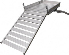 Erickson Manufacturing - Aluminum Cargo Carrier with Ramp - 30-1/4" Wide x 50" Long, Silver, For Use with 2" Receivers - Apex Tool & Supply