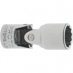 Proto - 3/8", 1/4" Drive, Standard Hand Socket - 12 Points, 1-1/2" OAL, Steel, Chrome Finish - Apex Tool & Supply