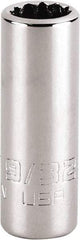 Proto - 9/32", 1/4" Drive, Standard Hand Socket - 12 Points, 1-15/64" OAL, Steel, Chrome Finish - Apex Tool & Supply