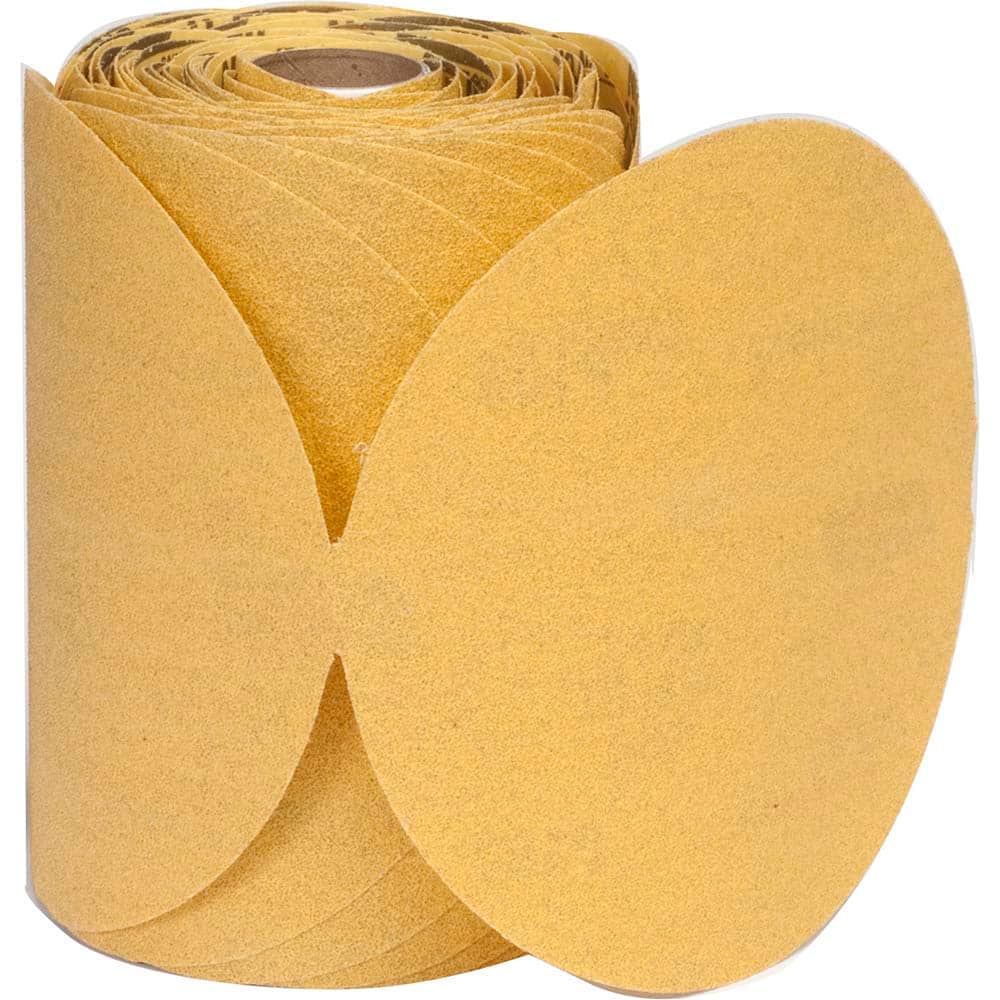Norton - 5" Diam, 400 Grit Aluminum Oxide Adhesive PSA Disc - Apex Tool & Supply