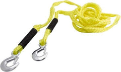 Erickson Manufacturing - S Hook Polypropylene Tow Rope - 14' Long, 2,000 Lb Capacity - Apex Tool & Supply