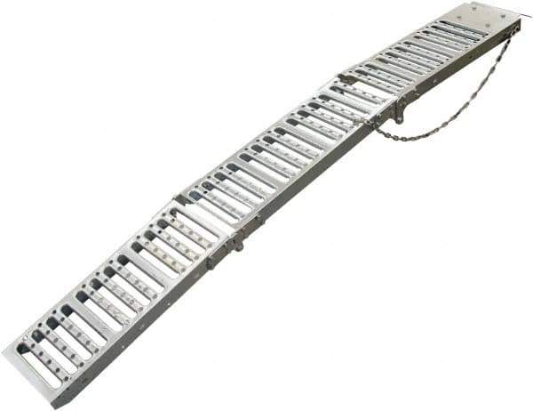 Erickson Manufacturing - 72" Long x 9" Wide, 1,000 Lb Capacity, Foldable Truck Ramp - Steel, For All Vehicles - Apex Tool & Supply