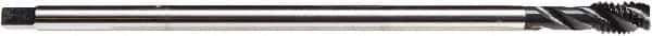 Emuge - M14x2.00 Metric, 3 Flute, NE2 Finish Cobalt, Spiral Flute, Extension Pulley Tap - Semi-Bottoming Chamfer, 8.8" OAL, 25/32" Thread Length, 6H Class of Fit - Apex Tool & Supply