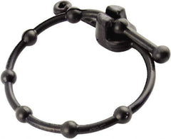 Erickson Manufacturing - 14" Long Black Rubber Reusable Cable Tie - 10 Lb Tensile Strength, 3mm Thick, 5" Max Bundle Diam - Apex Tool & Supply