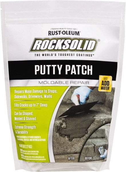 Rust-Oleum - 3 Lb Bag Concrete Putty Patch - Concrete Gray, 1.5 Sq Ft Coverage - Apex Tool & Supply