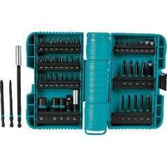 Makita - Power Bit, Insert Bit & Nut Driver Set - 1/4 to 3/8" Hex, #2, 1/4", 3/8" Drive, Phillips, Slotted, Torx, Square Point - Apex Tool & Supply