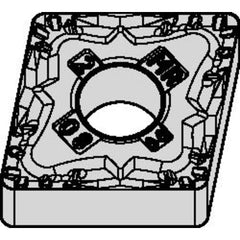 CNMG 433 Double-sided|G WP35CT, 3/64″ Corner Radius, 3/16″ Thick, 1/2″ Inscribed Circle, TiN, Turning Indexable Insert - Apex Tool & Supply