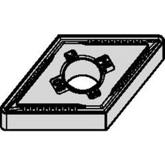 DNMG 331 Double-sided|G WP25CT, 1/64″ Corner Radius, 3/16″ Thick, 3/8″ Inscribed Circle, TiN, Turning Indexable Insert - Apex Tool & Supply