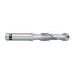 10mm Dia. - 76mm OAL - TiAlN CBD - Ball End SE EM - 2 FL - Apex Tool & Supply