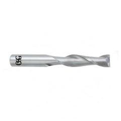 25mm Dia. x 127mm Overall Length 2-Flute Square End Solid Carbide SE End Mill-Round Shank-Center Cutting-Uncoated - Apex Tool & Supply