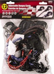 Erickson Manufacturing - Bungee Cord with S Hook - 13, 18, 24" OAL, Red/Blue/Green - Apex Tool & Supply
