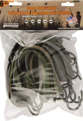Erickson Manufacturing - Tarp Strap with S Hook - 10, 15, 21" OAL, Camouflage Green - Apex Tool & Supply