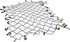 Erickson Manufacturing - Rubber Cargo Net - 96" Wide x 72" Long, Black, For Use with Pick Ups - Apex Tool & Supply