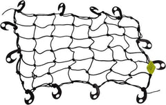 Erickson Manufacturing - Rubber Cargo Net - 28" Wide x 28" Long, Black, For Use with ATV's - Apex Tool & Supply