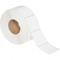 Value Collection - Pack of 6 Rolls, 2,000 Labels per Roll, 3" x 3" White Matte Coated Facestock Thermal Labels - Apex Tool & Supply