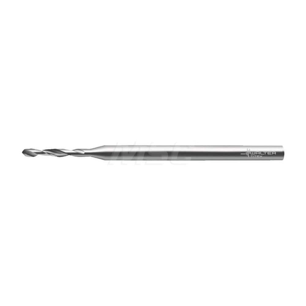 Micro Drill Bit: 0.0343″ Dia, 118 °, Solid Carbide Bright/Uncoated, RH Cut, Straight-Cylindrical Shank, Series DB130 Advance