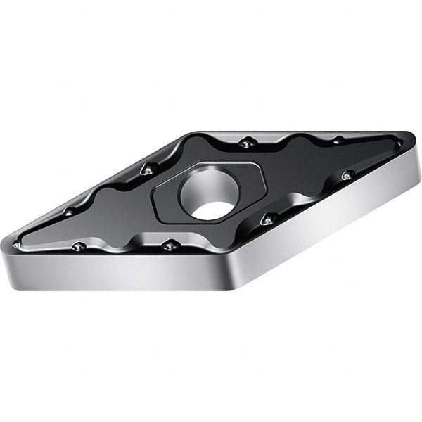 Walter - VNMG332 MM5 Grade WSM10S Carbide Turning Insert - TiALN/Al2O3 Finish, 35° Diamond, 3/8" Inscr Circle, 3/16" Thick, 0.031" Corner Radius - Apex Tool & Supply