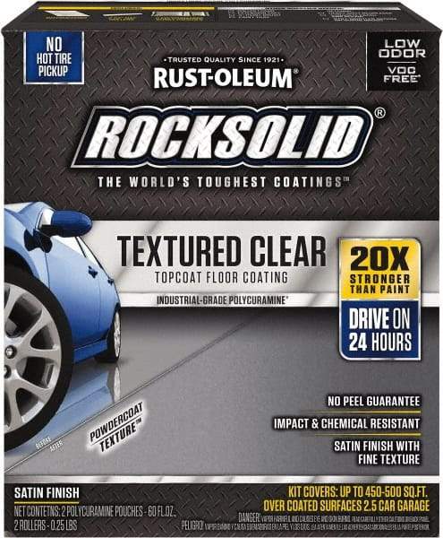 Rust-Oleum - 120 oz Satin Textured Topcoat - Low Odor & Chemical Resistant - Apex Tool & Supply