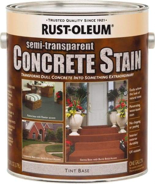Rust-Oleum - 1 Gal Tint Base Concrete Coating - Low Odor & Chemical Resistant - Apex Tool & Supply