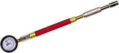 Milton - 0 to 160 psi Dial Straight Large Bore Tire Pressure Gauge - 9' Hose Length, 5 psi Resolution - Apex Tool & Supply