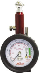 Milton - 0 to 120 psi Dial Ball Tire Pressure Gauge - 2 psi Resolution - Apex Tool & Supply
