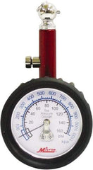 Milton - 0 to 160 psi Dial Ball Tire Pressure Gauge - 5 psi Resolution - Apex Tool & Supply