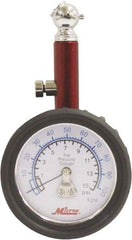 Milton - 0 to 15 psi Dial Ball Tire Pressure Gauge - 0.5 psi Resolution - Apex Tool & Supply