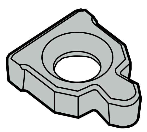 Seco - 0.63" Insert Inscribed Circle, Right & Left Hand Anvil for Indexables - 1° Helix Angle, 27 Tool Holder Insert Dimension - Apex Tool & Supply