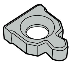 Seco - 0.37" Insert Inscribed Circle, Right & Left Hand Anvil for Indexables - 1° Helix Angle, 16 Tool Holder Insert Dimension - Apex Tool & Supply