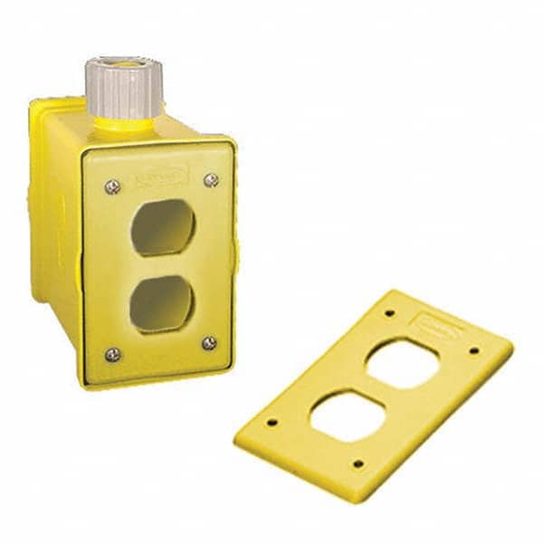 Hubbell Wiring Device-Kellems - Electrical Outlet Boxes & Switch Boxes Enclosure Type: Portable Outlet Box Enclosure Shape: Rectangle - Apex Tool & Supply