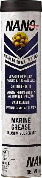 Nano Pro MT - 14 oz Cartridge Calcium Anti-Corrosion Grease - Blue, Water Resistant, 500°F Max Temp, NLGIG 2, - Apex Tool & Supply