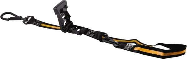 Erickson Manufacturing - 8' Long x 1-1/2" Wide, 2,000 Lb Basket Capacity, Polyester & Steel Web Sling - Apex Tool & Supply
