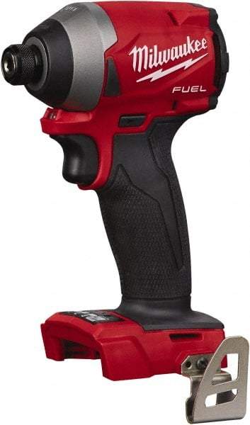 Milwaukee Tool - 18 Volt, 1/4" Drive, 167 Ft/Lb Torque, Cordless Impact Driver - 3600 RPM, Lithium-Ion, Bare Tool - Apex Tool & Supply