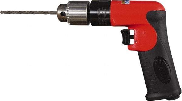 Sioux Tools - 1/4" Keyed Chuck - Pistol Grip Handle, 2,600 RPM, 12 LPS, 0.5 hp, 90 psi - Apex Tool & Supply