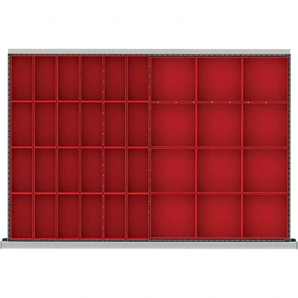LISTA - 36-Compartment Drawer Divider Layout for 3.15" High Drawers - Apex Tool & Supply