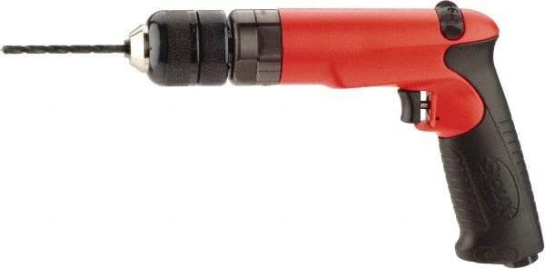 Sioux Tools - 3/8" Reversible Keyless Chuck - Pistol Grip Handle, 4,000 RPM, 14 LPS, 1 hp, 90 psi - Apex Tool & Supply