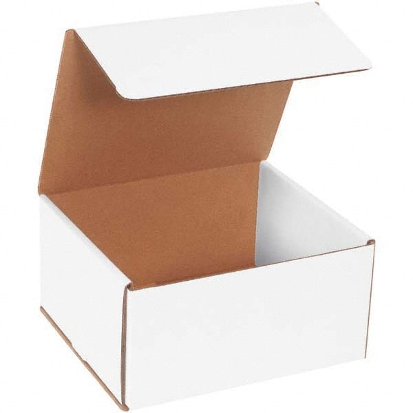 Made in USA - Pack of (50), 7" Wide x 8" Long x 4" High Corrugated Shipping Boxes - Apex Tool & Supply