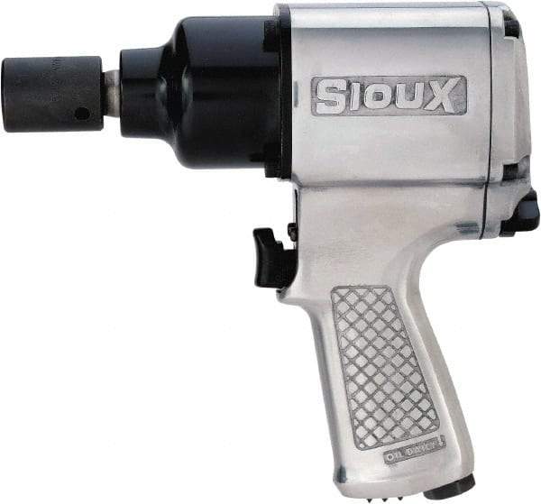 Sioux Tools - 1/2" Drive, 7,500 RPM, 500 Ft/Lb Torque Impact Wrench - Pistol Grip Handle, 1,100 IPM, 4.8 CFM, 90 psi, 1/4" Inlet - Apex Tool & Supply