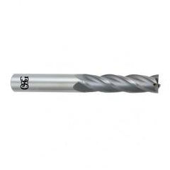 14mm Dia. x 127mm Overall Length 4-Flute Square End Solid Carbide SE End Mill-Round Shank-Center Cutting-Uncoated - Apex Tool & Supply