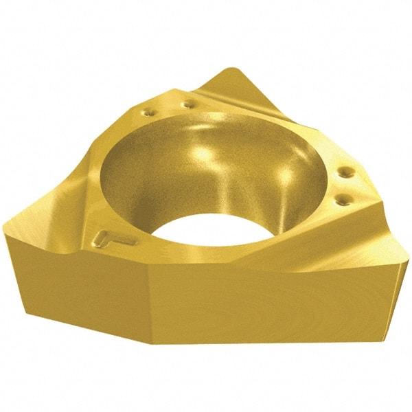 Iscar - WBMT520 Grade IC520N Carbide Turning Insert - TiCN/TiN Finish, 80° Trigon, 3.97mm Inscr Circle, 1.59mm Thick, 0.2mm Corner Radius - Apex Tool & Supply