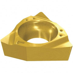 Iscar - WBMT520 Grade IC520N Carbide Turning Insert - TiCN/TiN Finish, 80° Trigon, 3.97mm Inscr Circle, 1.59mm Thick, 0.2mm Corner Radius - Apex Tool & Supply